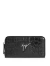 Giuseppe Zanotti Paula Logo-print Leather Wallet In Schwarz