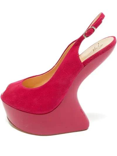Pre-owned Giuseppe Zanotti Peep-toe Pumps In Pink