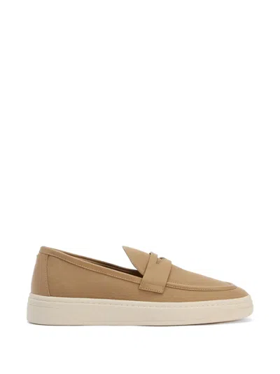 Giuseppe Zanotti Penny Bar Slip-on Sneakers In Neutral