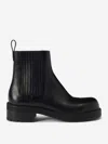 Giuseppe Zanotti Peyen Ankle Boots In Black Leather In Detail Of Metallic Stitching
