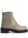Giuseppe Zanotti Peyen Leather Boots In Grey
