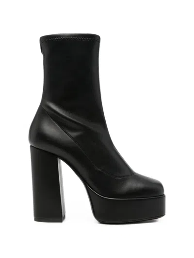 Giuseppe Zanotti Platform Ankle Boots In Black