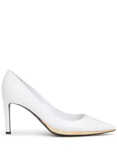 Giuseppe Zanotti Pointed Contrast-trim Pumps In White