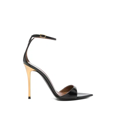 Giuseppe Zanotti Pointed Toe Calf Leather Heels In Black