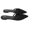 Giuseppe Zanotti Pointed Toe Flats In Black Suede In Black