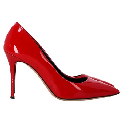 Giuseppe Zanotti Pointed Toe Pumps In Red Patent Leather