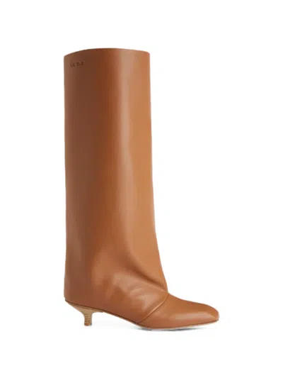 Giuseppe Zanotti Pointed-toe Knee-high Boots In Brown