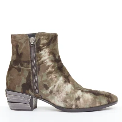 Giuseppe Zanotti Ponyhair Metal Boots In Gold