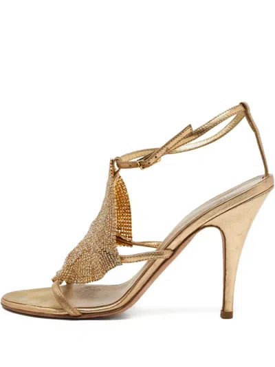 Pre-owned Giuseppe Zanotti  105mm Rhinestone-embellished Sandals
