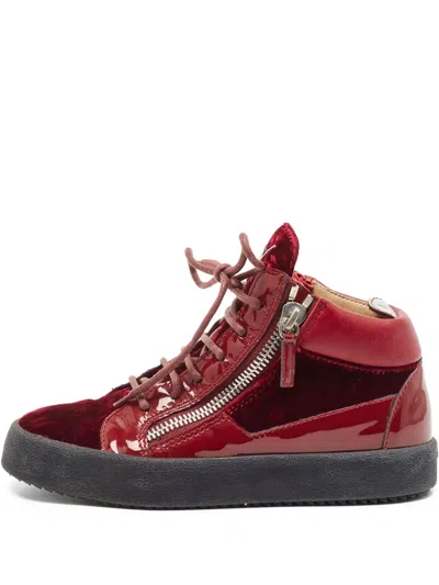 Pre-owned Giuseppe Zanotti  Patent Zip-up Sneakers