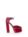Giuseppe Zanotti Bebe Pumps In Fuxia Velvet In Fuchsia