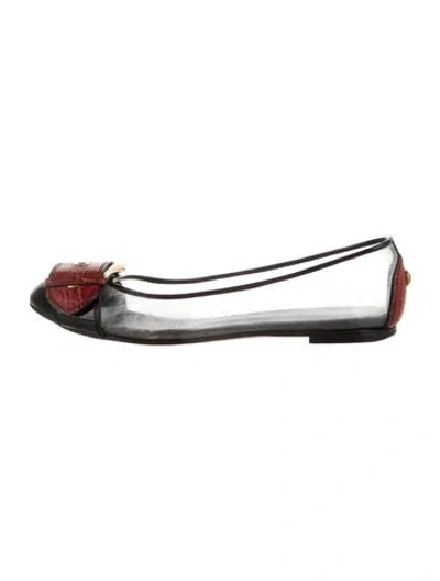Pre-owned Giuseppe Zanotti Pvc Animal Print Ballet Flats In Multi
