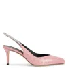 Giuseppe Zanotti Rachyl 70mm Ostrich-skin Pumps In Pink
