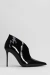 Giuseppe Zanotti Raquel 105 High Heels Ankle Boots In Black Patent Leather In Black