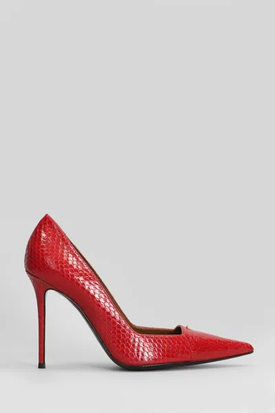 GIUSEPPE ZANOTTI RAQUEL 105 PUMPS IN RED LEATHER