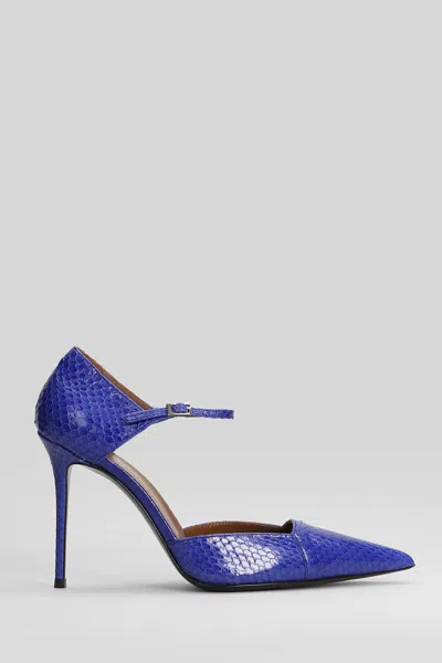 Giuseppe Zanotti Raquel D Orsay 105 Pumps In Blue Leather