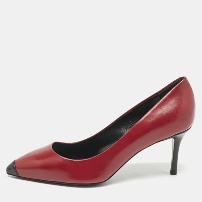 Pre-owned Giuseppe Zanotti Red Leather Lucrezia Pumps Size 37