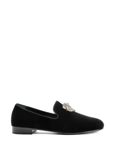 Giuseppe Zanotti Remye Loafer Mit Kristallen In Black
