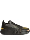 Giuseppe Zanotti Rhinestone Low-top Sneakers In Black