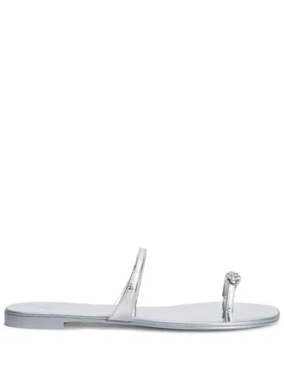GIUSEPPE ZANOTTI RING FLAT SANDALS