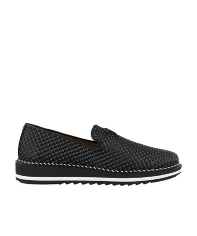 Giuseppe Zanotti Riveted Details Casual Sports Shoes In Black