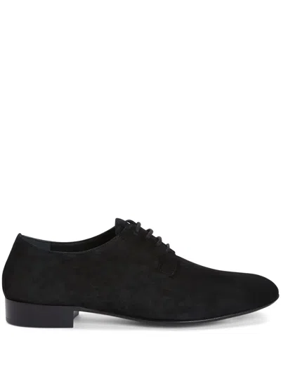 Giuseppe Zanotti Flatcher Lace-up Shoes In Black