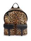 Giuseppe Zanotti Roiy Leopard-print Backpack In Black