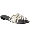 Giuseppe Zanotti Roll Patent Sandal In White