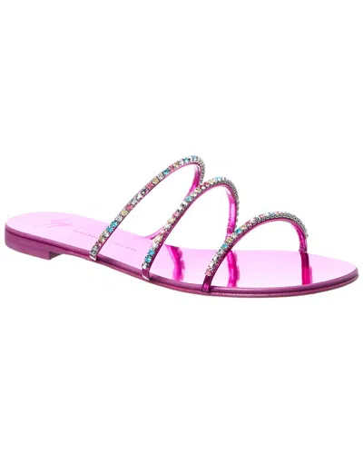 Giuseppe Zanotti Roll Sandal In Pink