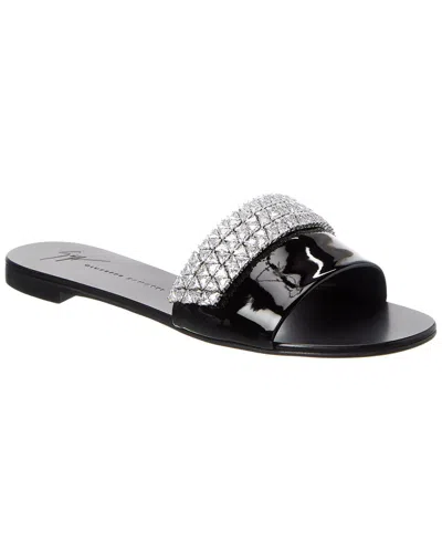 Giuseppe Zanotti Roll Sandal In Silver