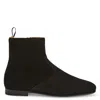 Giuseppe Zanotti Ron Suede Ankle Boots In Black