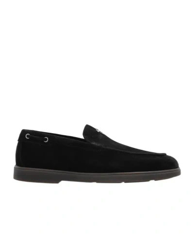 Giuseppe Zanotti Round-head Casual Shoes In Black