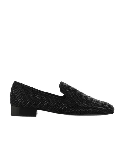 Giuseppe Zanotti Round-headed Leisure Business Shoes In Black