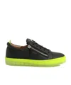 Giuseppe Zanotti Low-top Sneakers May Lond. Calfskin In Black