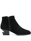 Giuseppe Zanotti Lightning Heel Ankle Boots In Black
