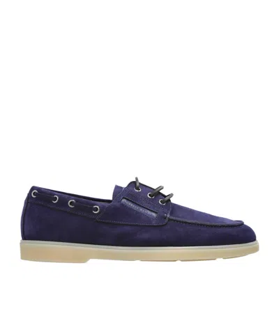 Giuseppe Zanotti Round Toe Casual Shoes In Blue