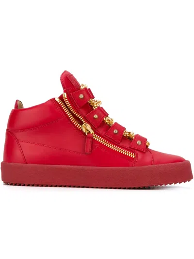 Giuseppe Zanotti 'royce' Mid-top Sneakers In Animal Print