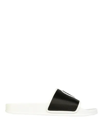 Giuseppe Zanotti Rubber Slide Sandals In Black
