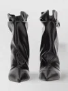 Giuseppe Zanotti Ruffled Top Ankle Boots With Stiletto Heel