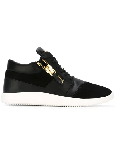 Giuseppe Zanotti 'runner' Mid-top Sneakers In Black