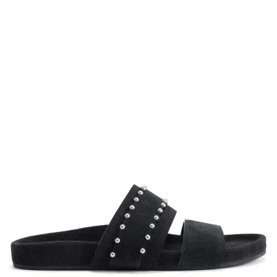 Giuseppe Zanotti Ryan Double-banded Stud-embellishment Sandals In Black