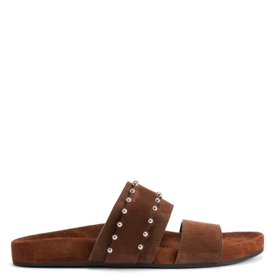 Giuseppe Zanotti Ryan Sandalen Mit Nieten In Brown