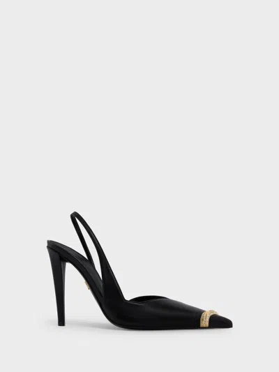 Giuseppe Zanotti Salamander Slingback 105 In Black
