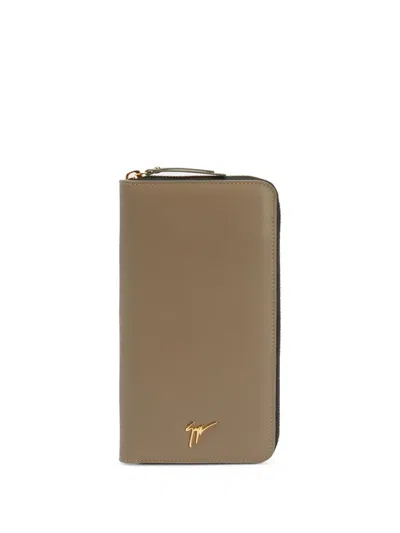 Giuseppe Zanotti Samuel Leather Wallet In 中性色