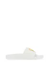 Giuseppe Zanotti Slide Sandal With Flat Sole And Open Toe In White