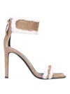 Giuseppe Zanotti Kanda Square Toe Sandals With 9 Cm Heel In Light Grey