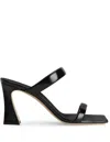 Giuseppe Zanotti Flaminia Patent Leather Sandals In Black