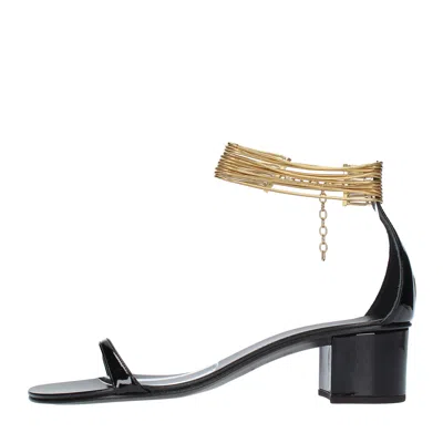 Giuseppe Zanotti Sandals Black In Nero Neri E Grigi