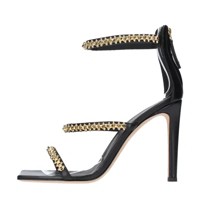 Giuseppe Zanotti Sandals Black In Nero Neri E Grigi