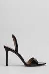 Giuseppe Zanotti Sandals In Black Patent Leather In Black